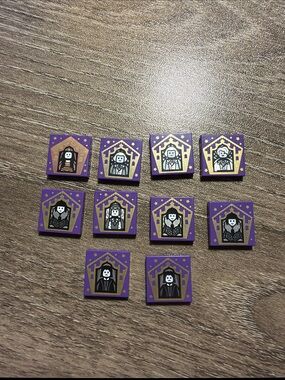Lot of 10 Lego Harry Potter Chocolate Frog Cards